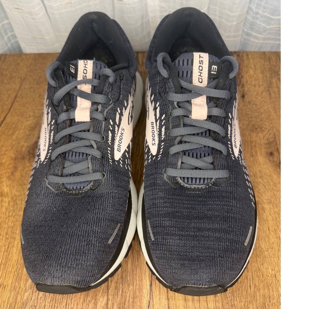 Brooks Ghost 13 Women's Running‎ Shoes Navy Pink 8 Neutral Cushion - Picture 2 of 8